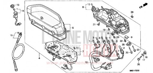 COMPTEUR NX650W de 1998